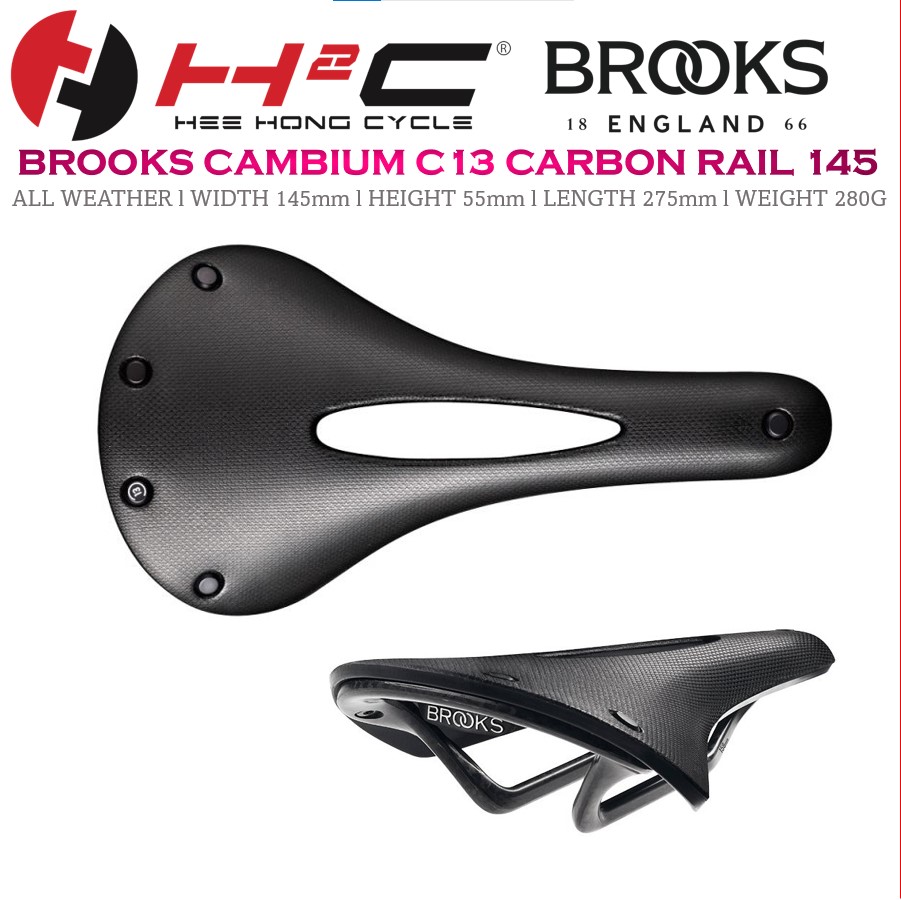 BROOKS CAMBIUM C13 145 CARBON RAIL ALL WEATHER SADDLE